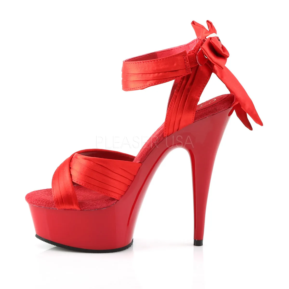 DELIGHT-668  Red Satin/Red