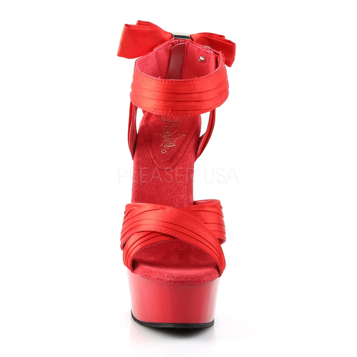 DELIGHT-668  Red Satin/Red