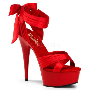 DELIGHT-668  Red Satin/Red