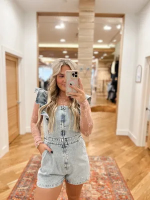 Denim Darlin Romper