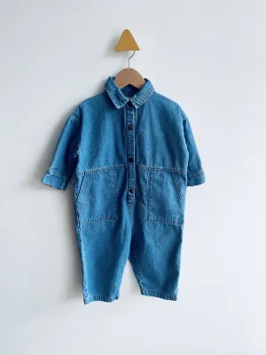 Denim Jumpsuit // 12-18M