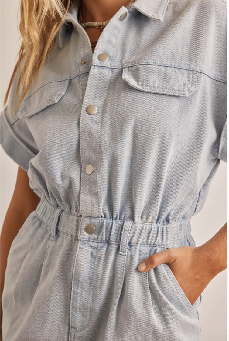 Denim Washed Romper