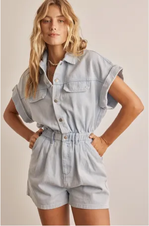 Denim Washed Romper