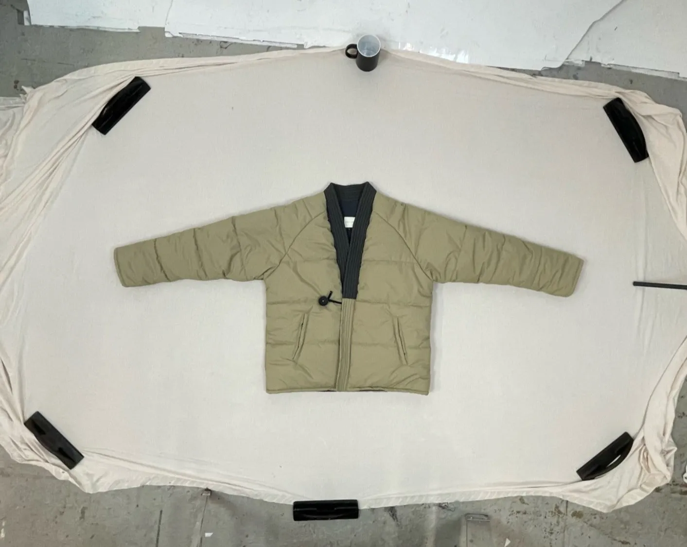 desert tan kimono puffer 2.0