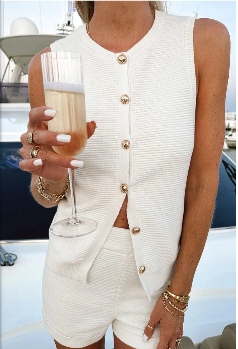 Devin Tank White Delight Knit