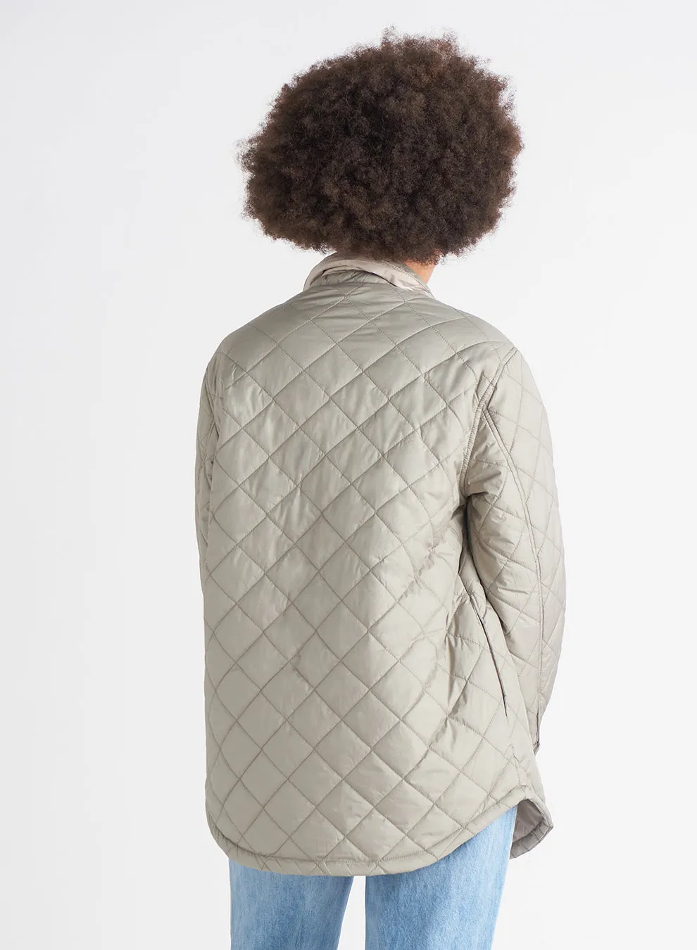 DEX Quilted Light Puffer Shacket