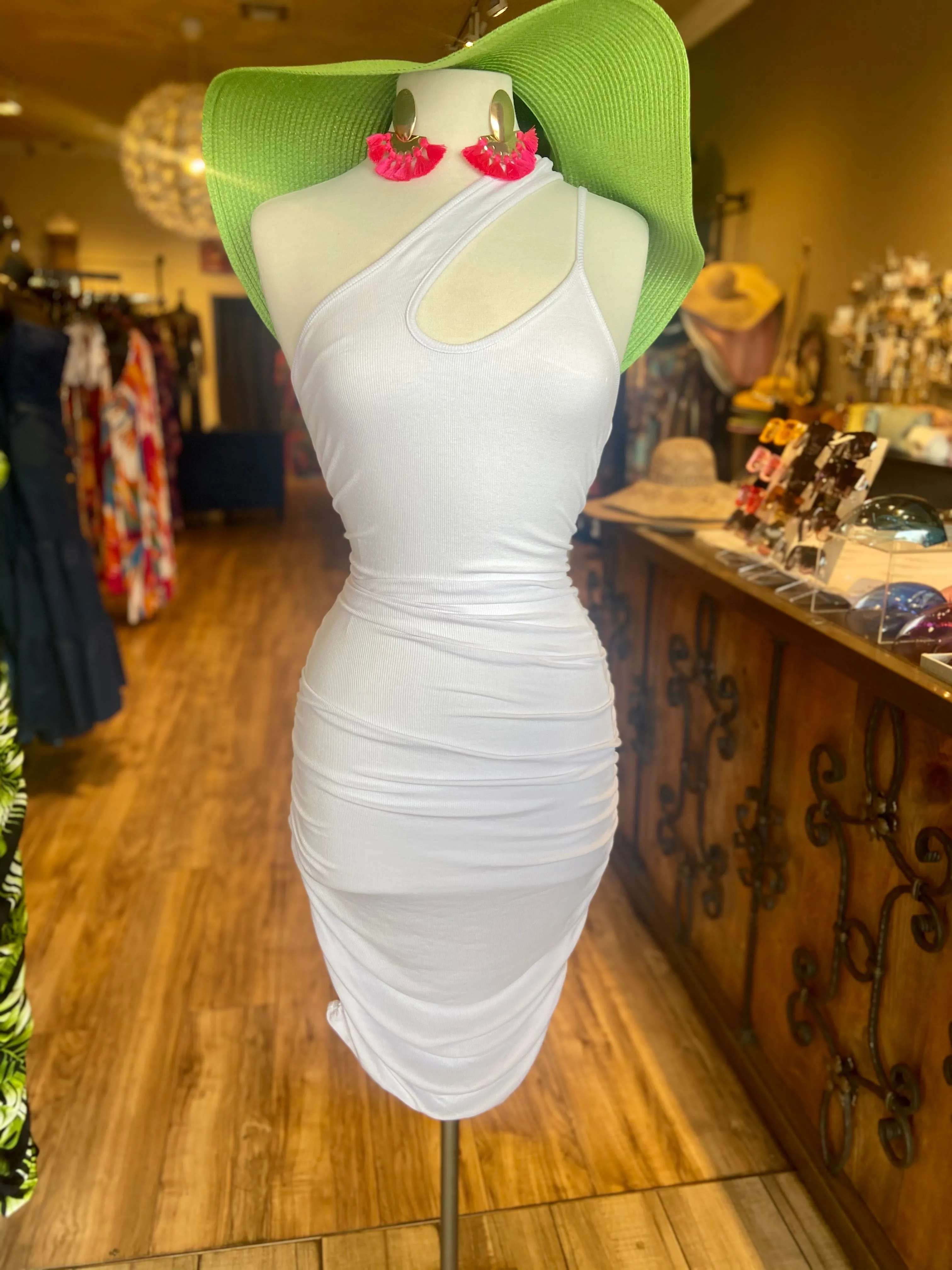 Different Strap Scrunge Dress FINAL SALE