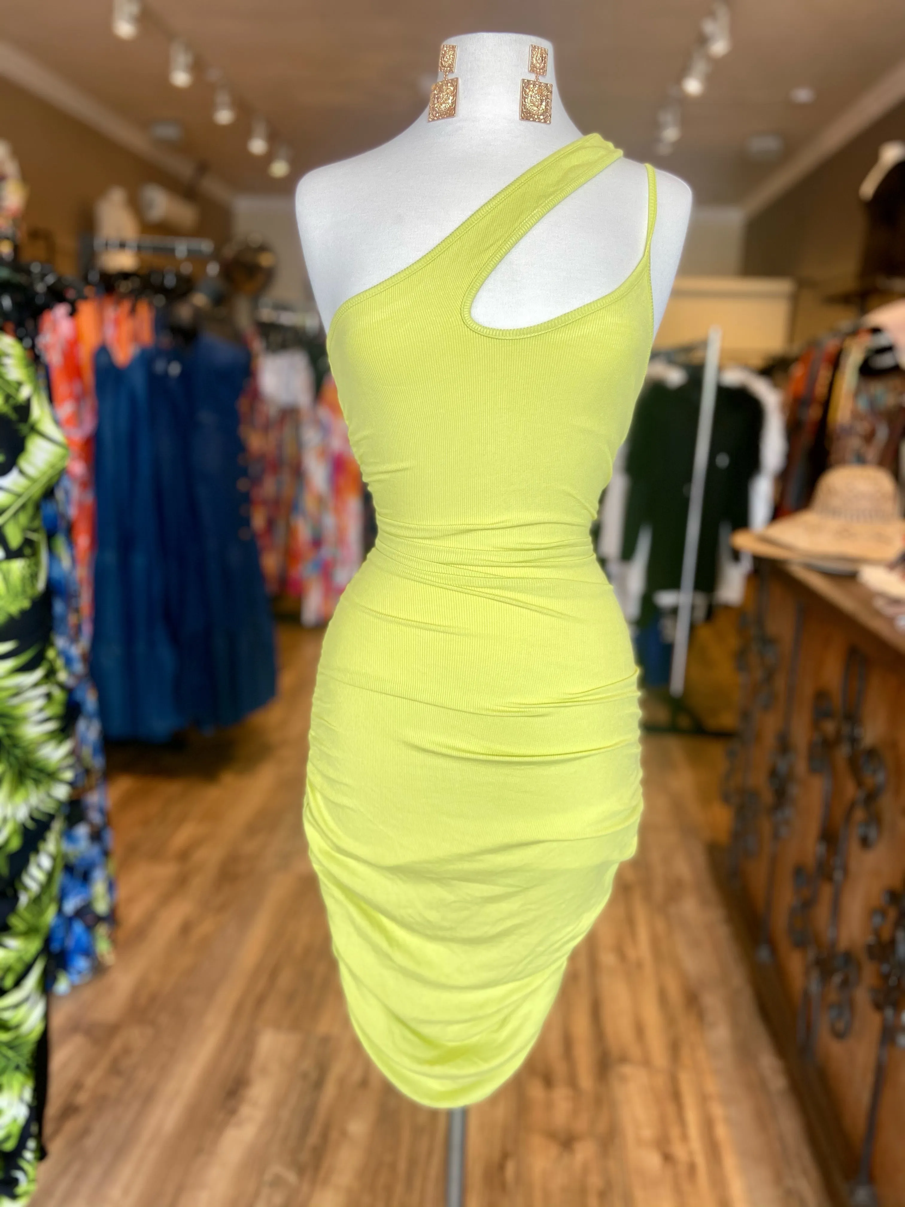Different Strap Scrunge Dress FINAL SALE