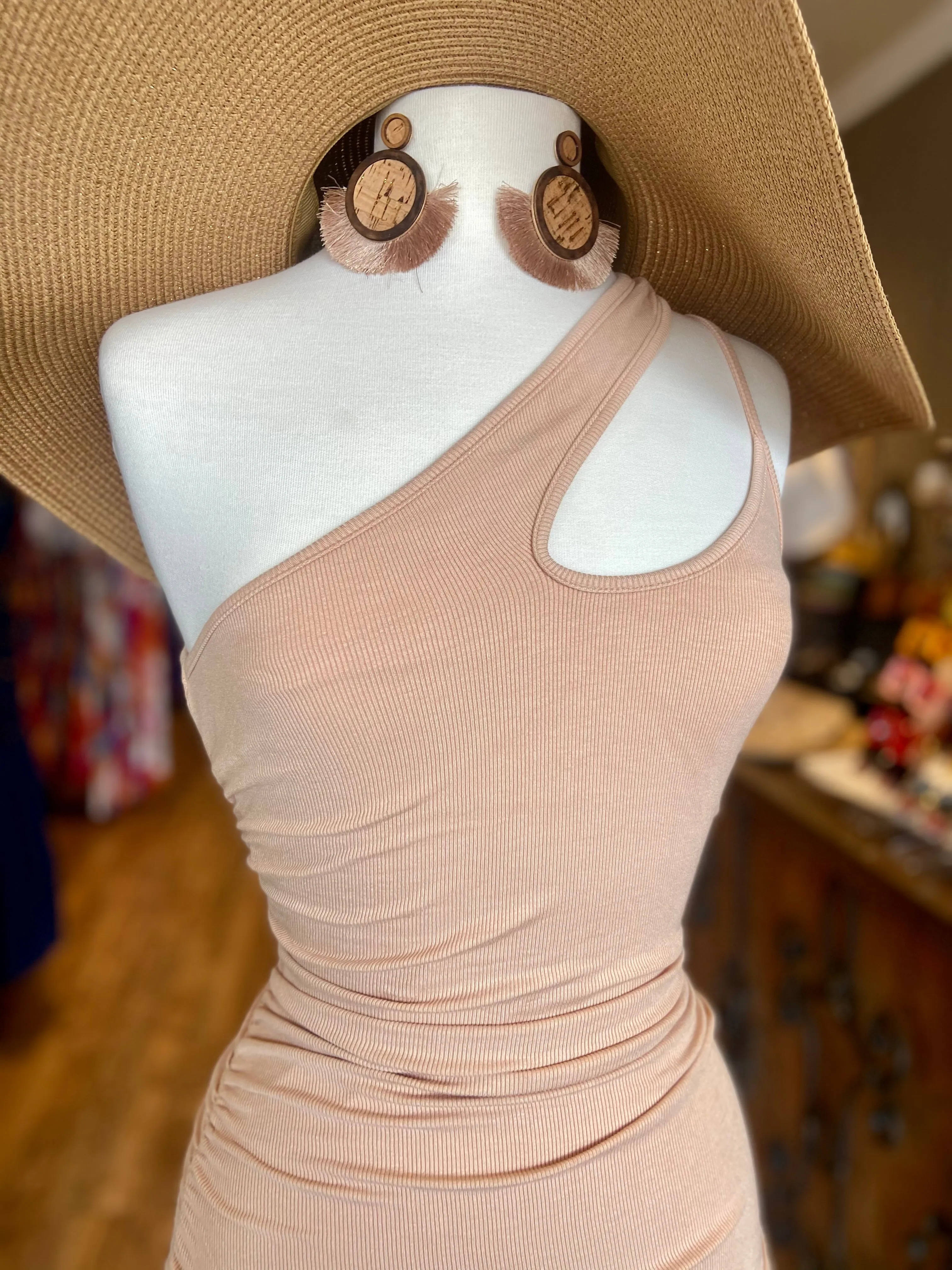 Different Strap Scrunge Dress FINAL SALE