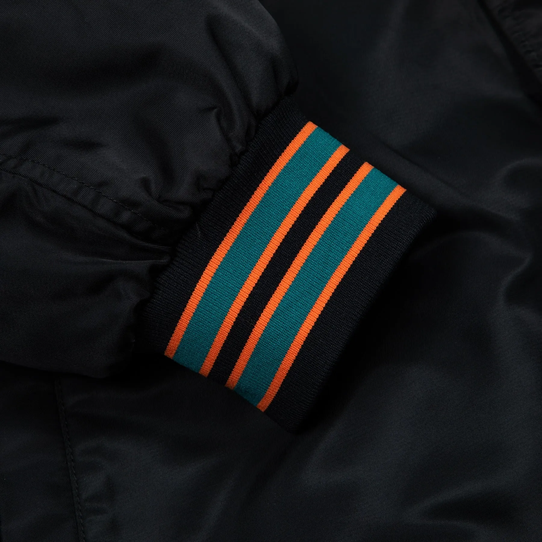 DOLPHINS SATIN BOMBER JACKET by GOLF WANG