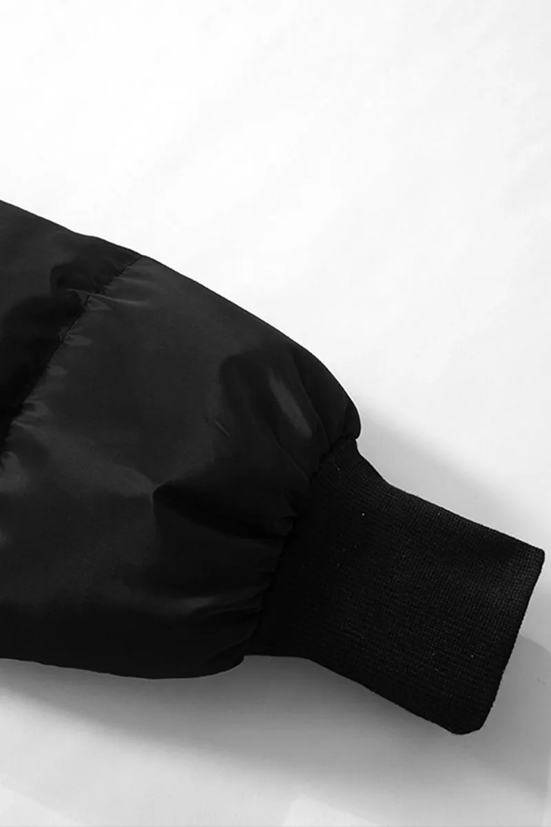 DS3149 Puffer Crop Jacket Coat Outerwear