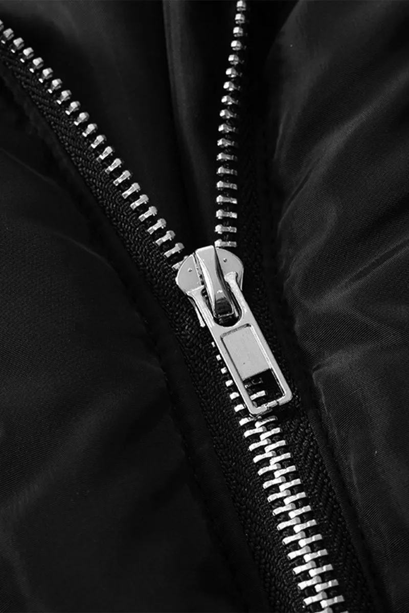 DS3149 Puffer Crop Jacket Coat Outerwear