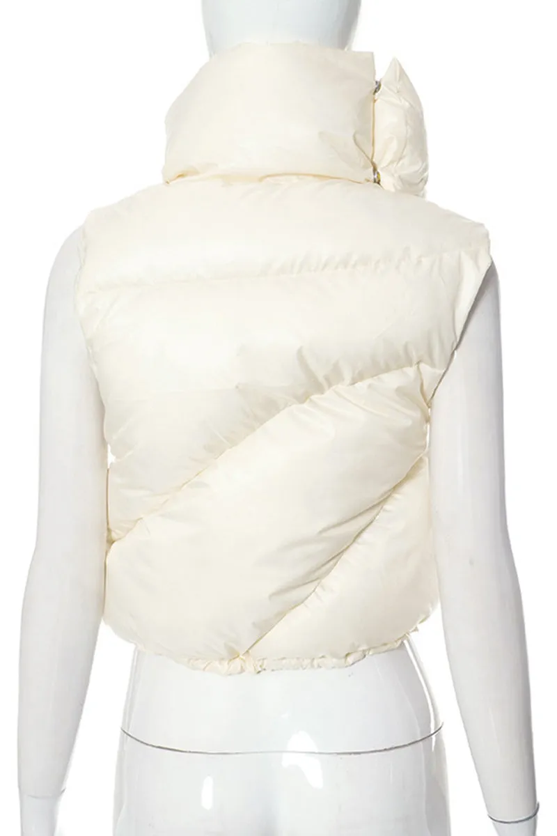 DS3290 Puffer Crop Vest Outerwear