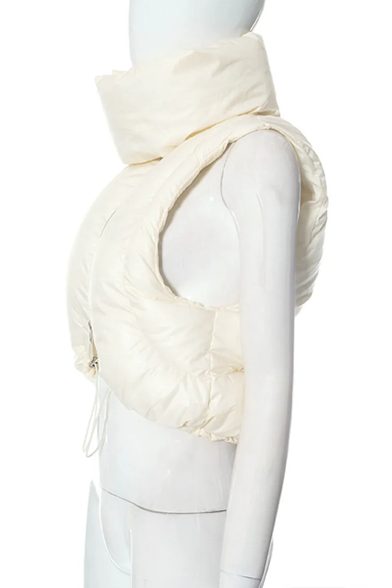 DS3290 Puffer Crop Vest Outerwear