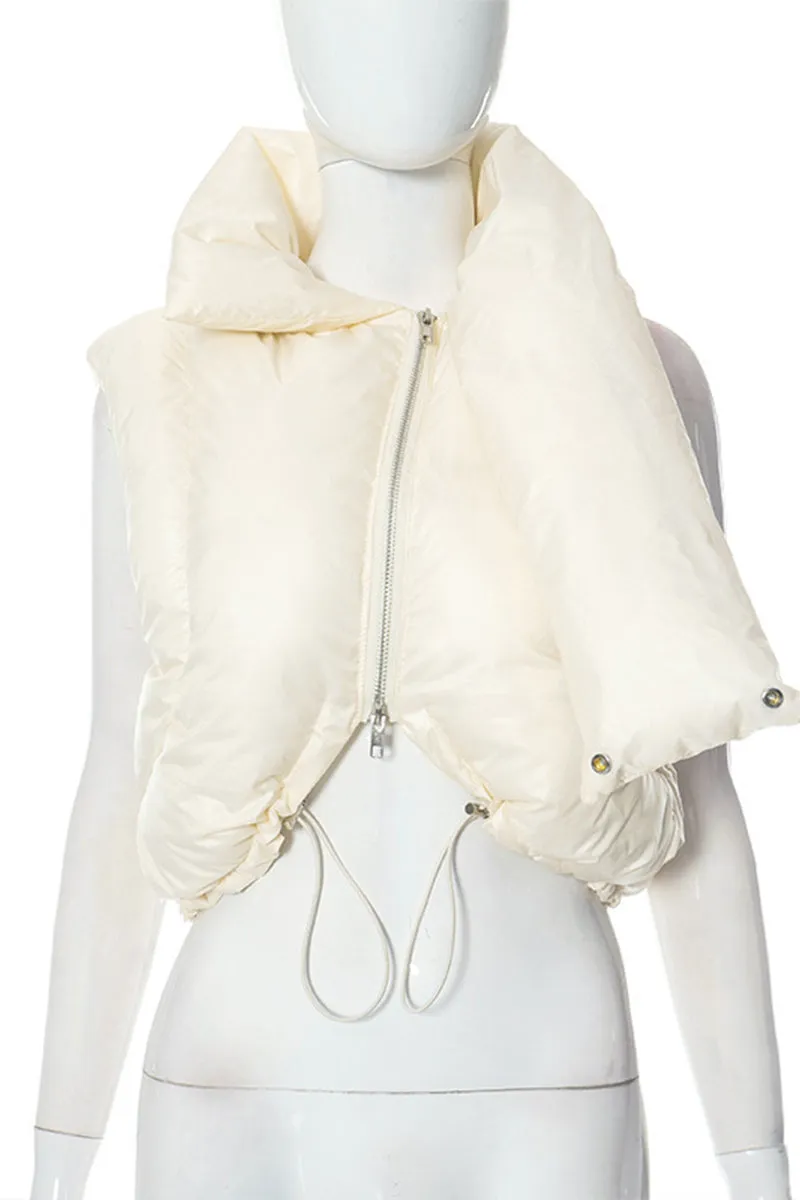 DS3290 Puffer Crop Vest Outerwear