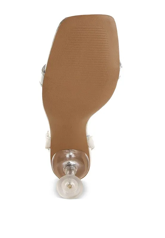 Ebina Charm Detail Spool Heels