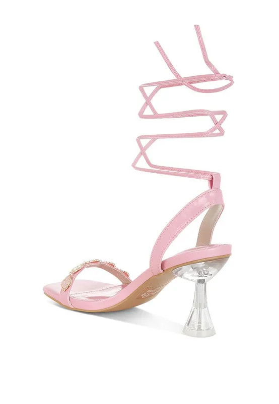 Ebina Charm Detail Spool Heels