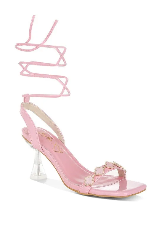 Ebina Charm Detail Spool Heels