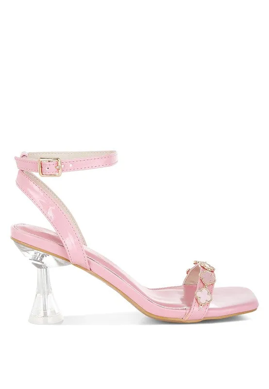 Ebina Charm Detail Spool Heels