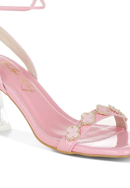 Ebina Charm Detail Spool Heels