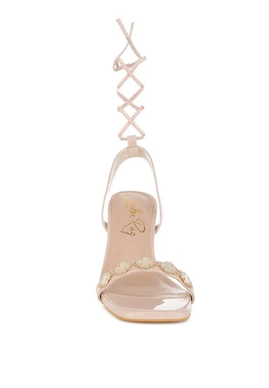 Ebina Charm Detail Spool Heels