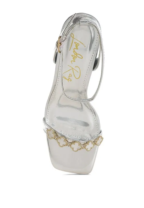 Ebina Charm Detail Spool Heels