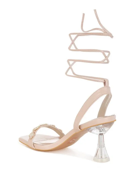 Ebina Charm Detail Spool Heels