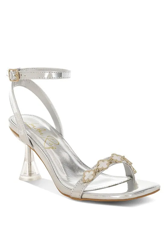 Ebina Charm Detail Spool Heels