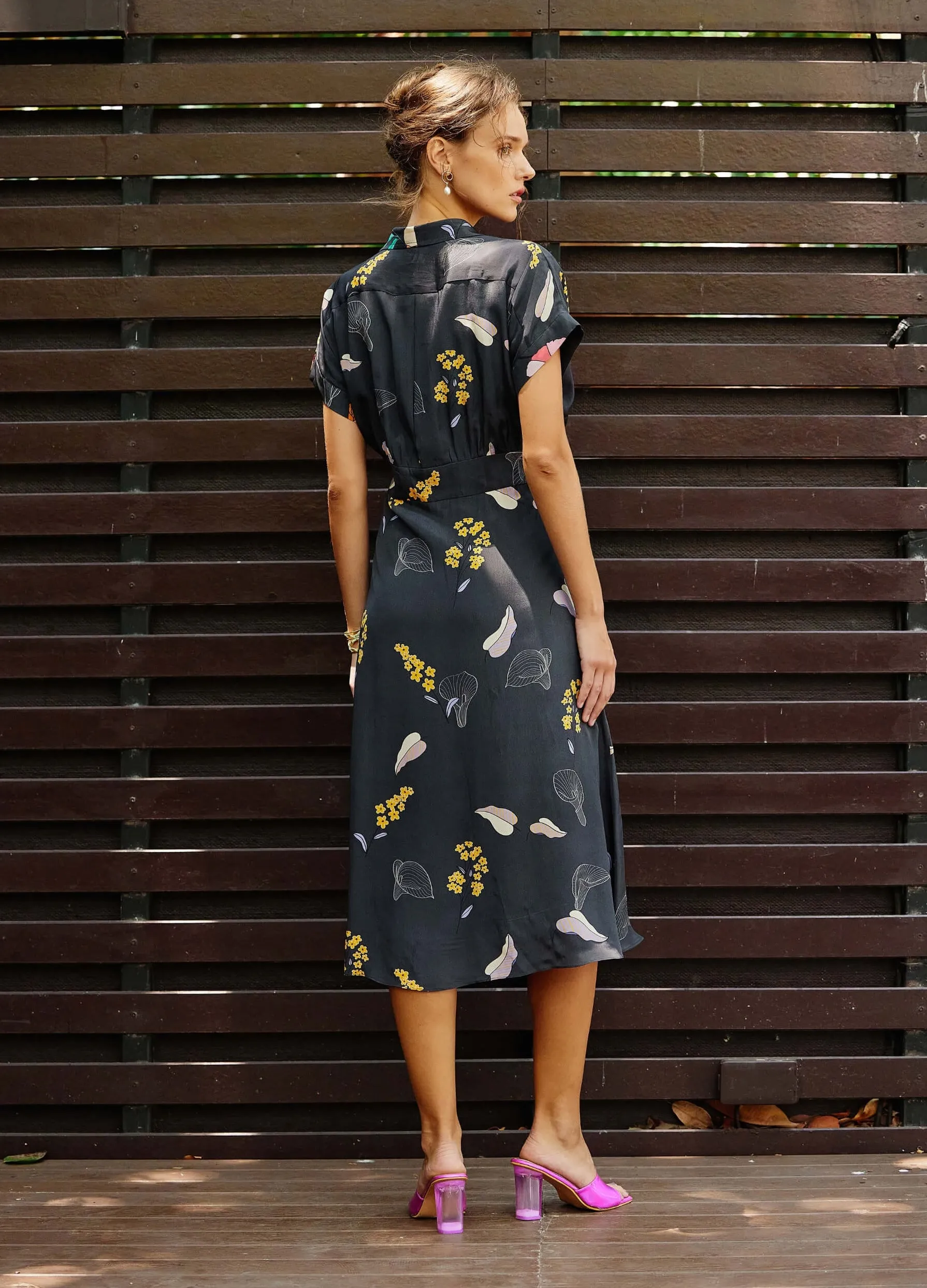 Eden printed shirt dress