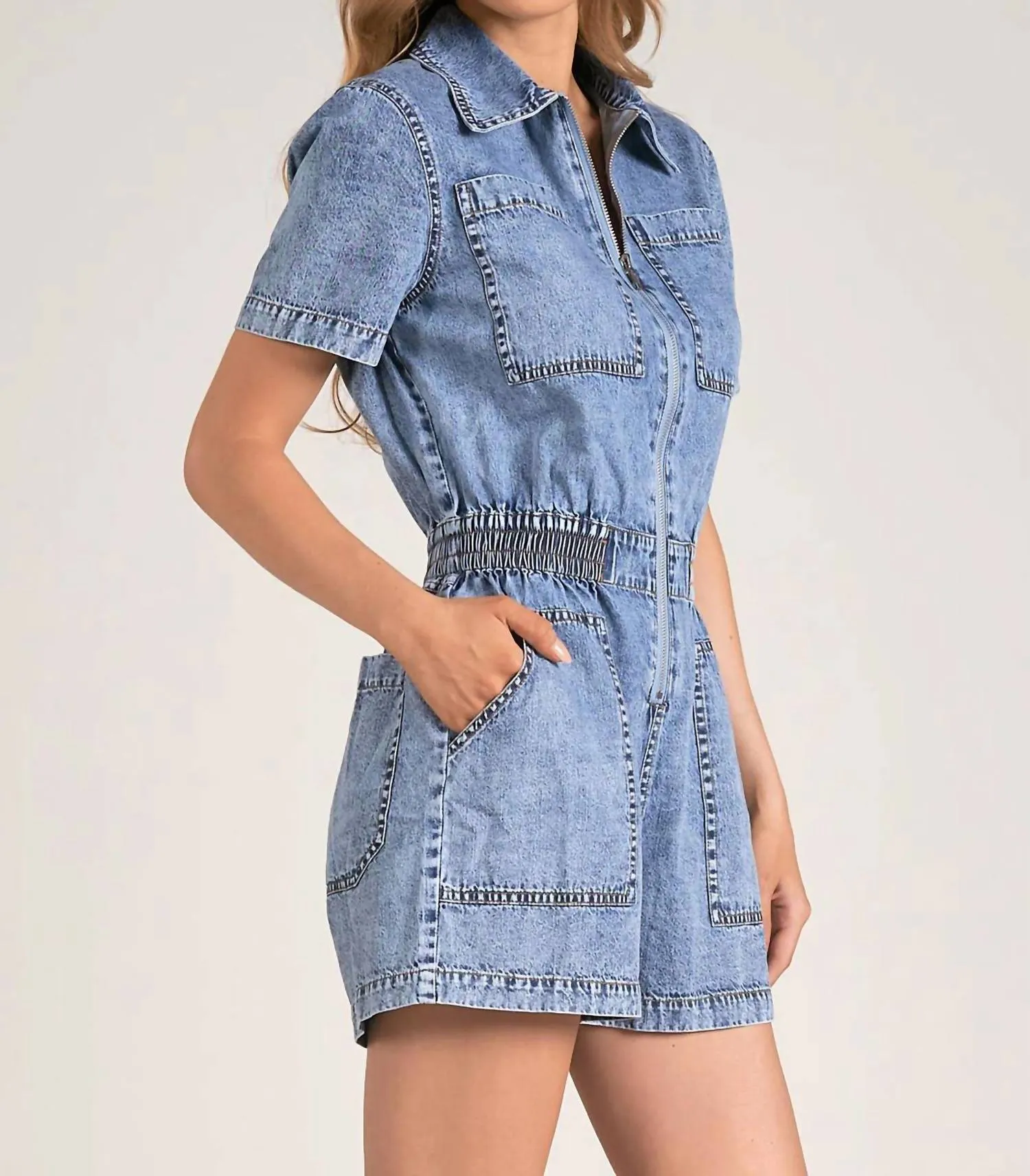 Elan - Short Sleeve Romper