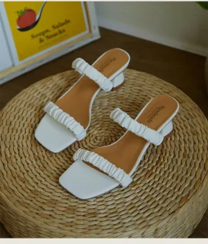 Elegant Women Sandals Slip On High Heels