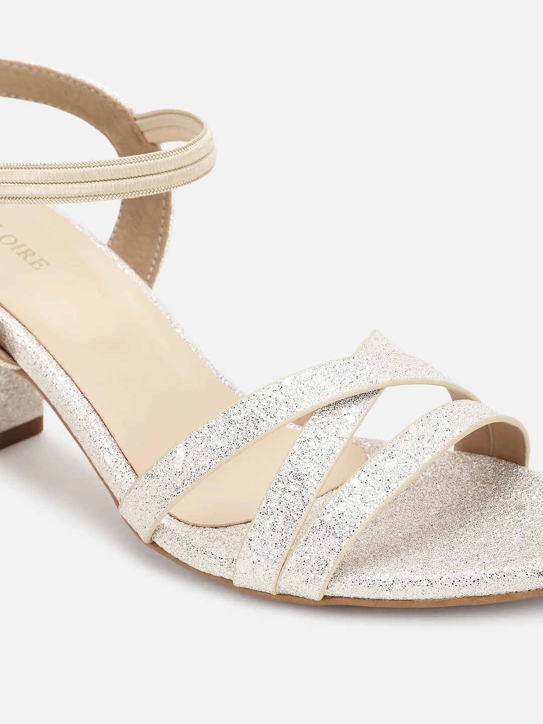 Embellished Block Heels