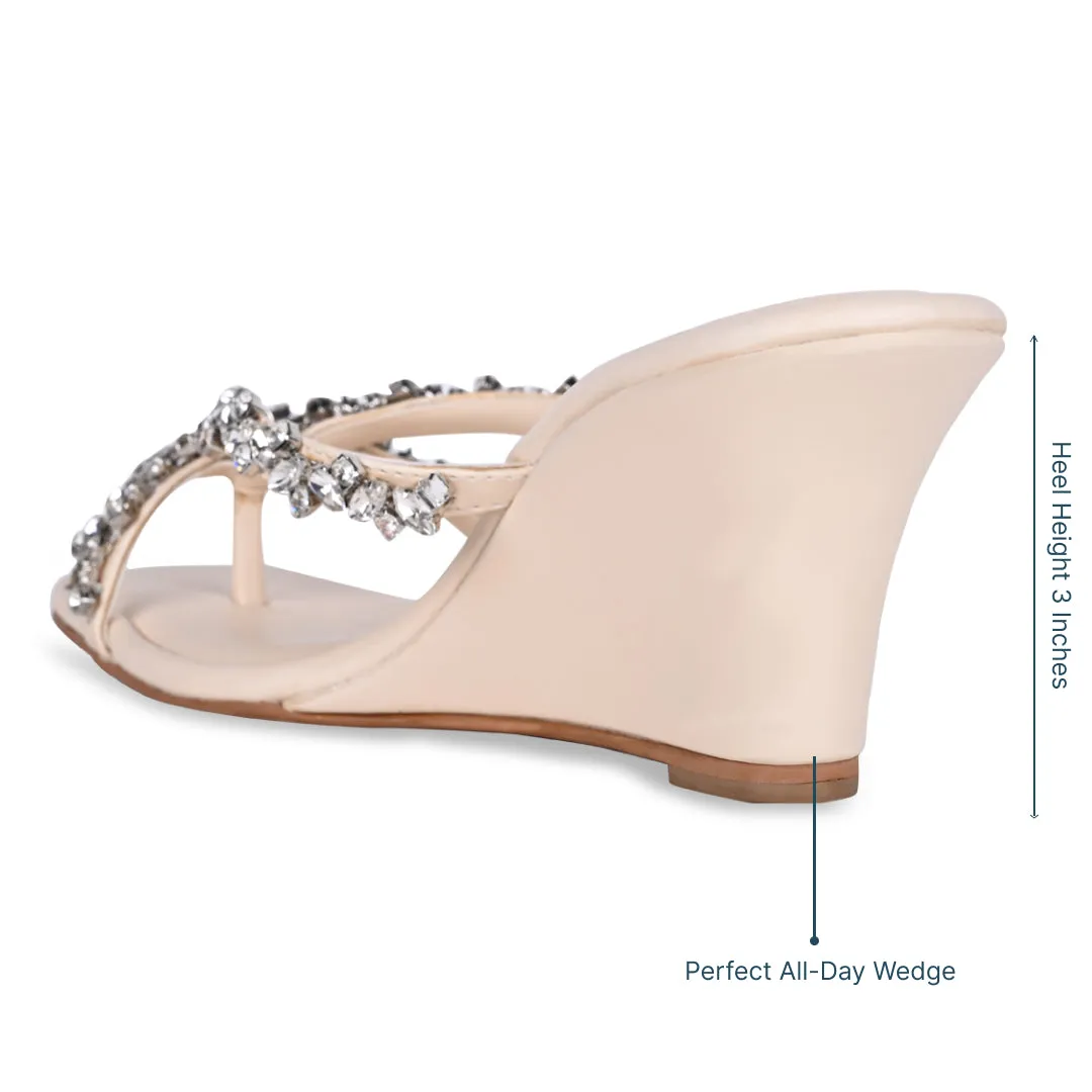 Embellished Drop Wedges