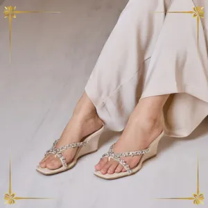 Embellished Drop Wedges