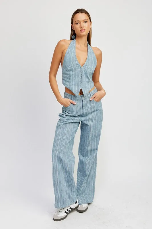 Emory Park MID RISE WIDE LEG PANTS
