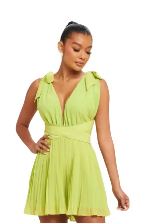 Ericka Pleated Romper
