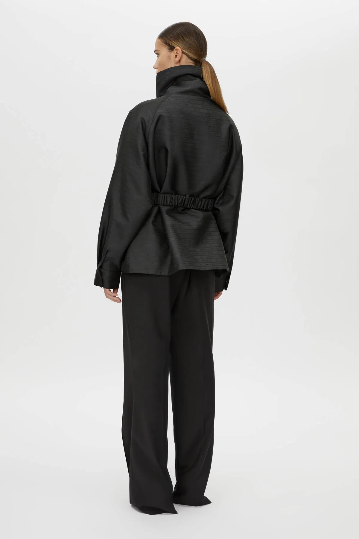 Escher Logo Jacquard Puffer Jacket
