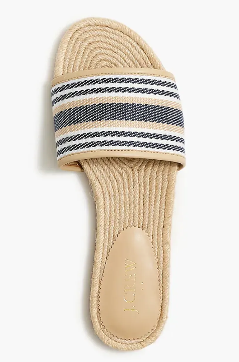 Espadrille Slide Sandals