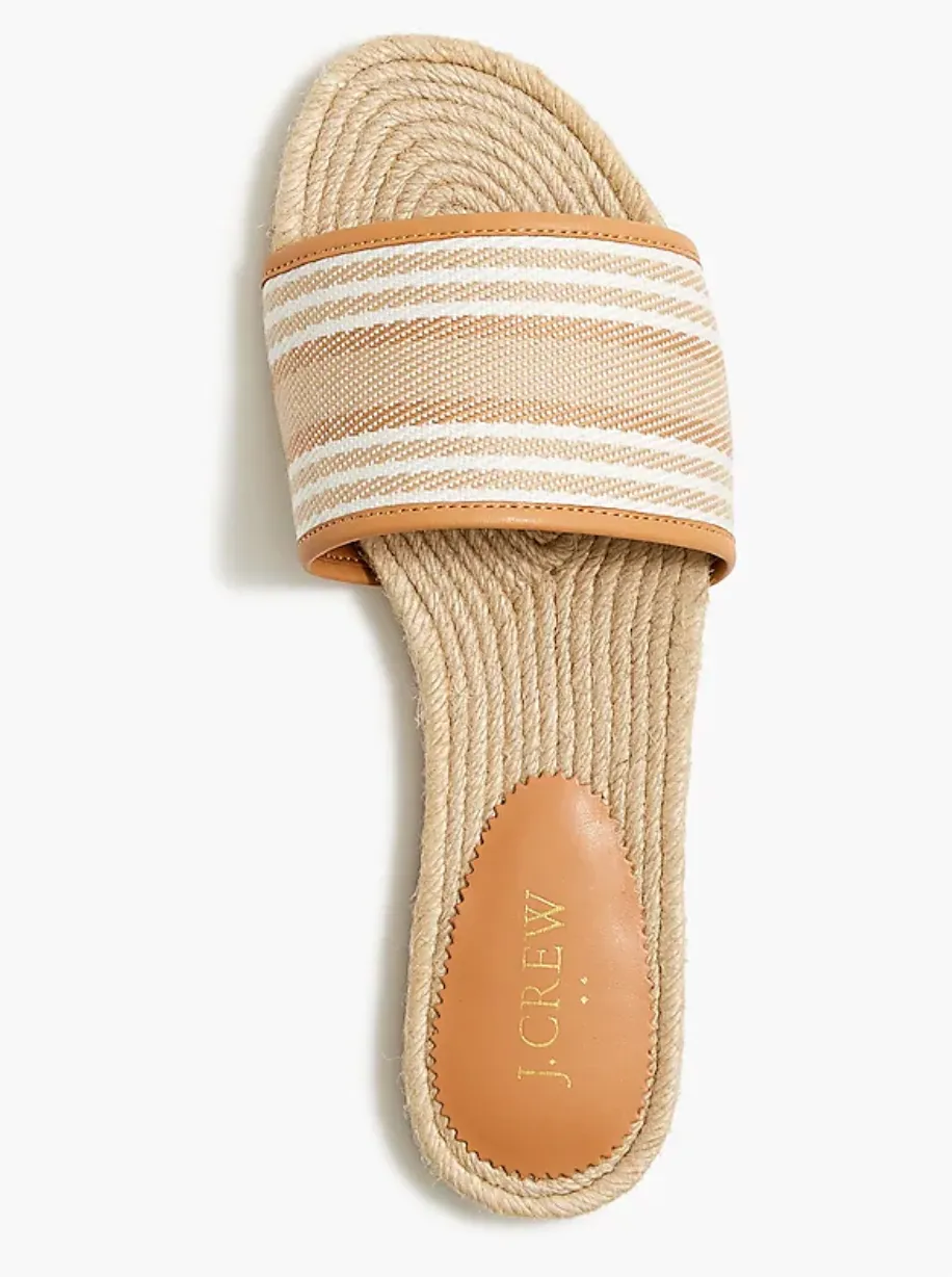 Espadrille Slide Sandals