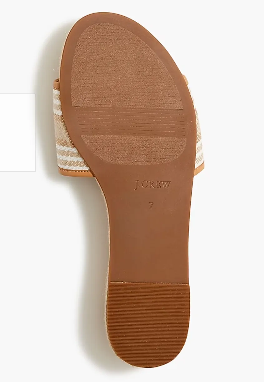 Espadrille Slide Sandals