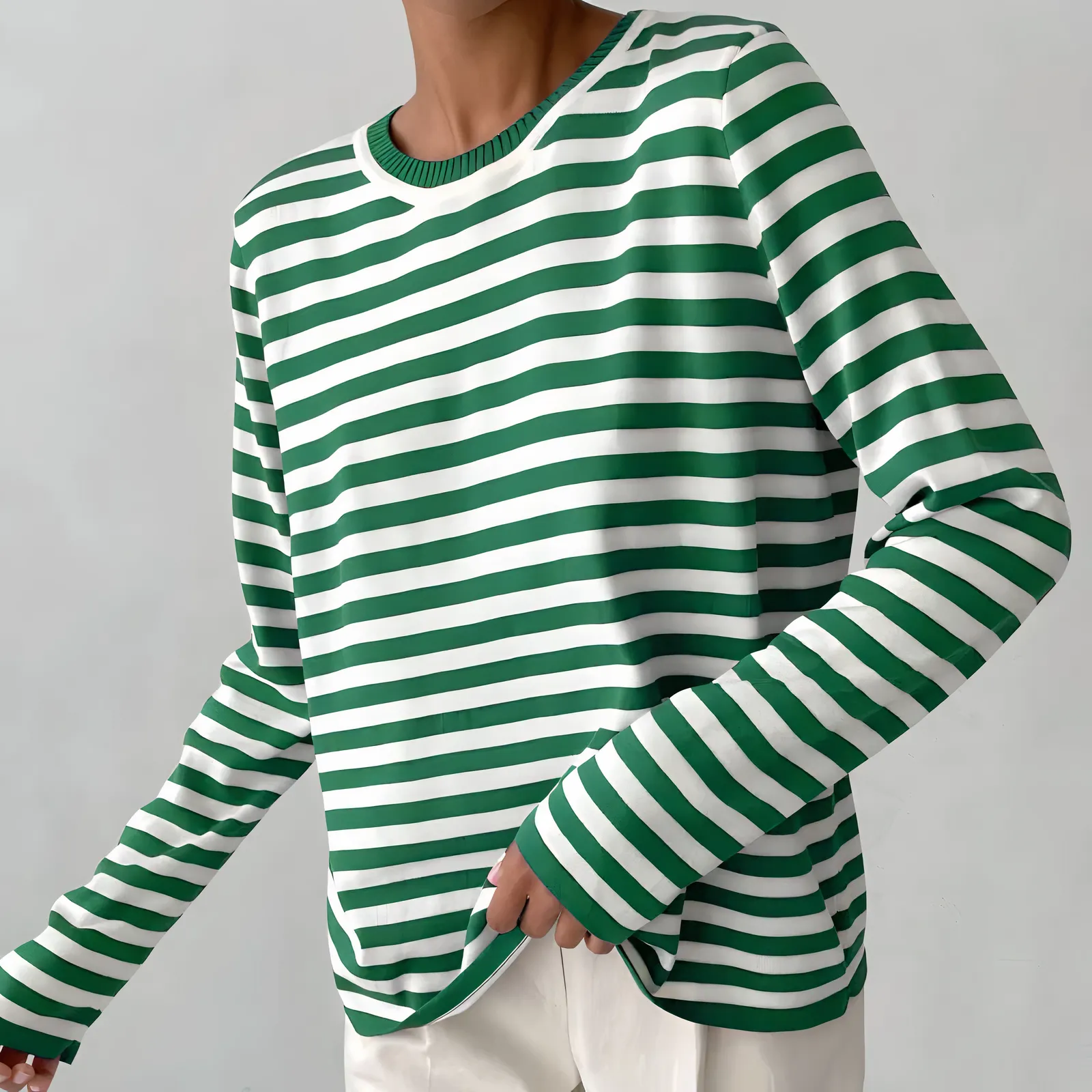 Eugenia® | Long Sleeve Knit Shirt