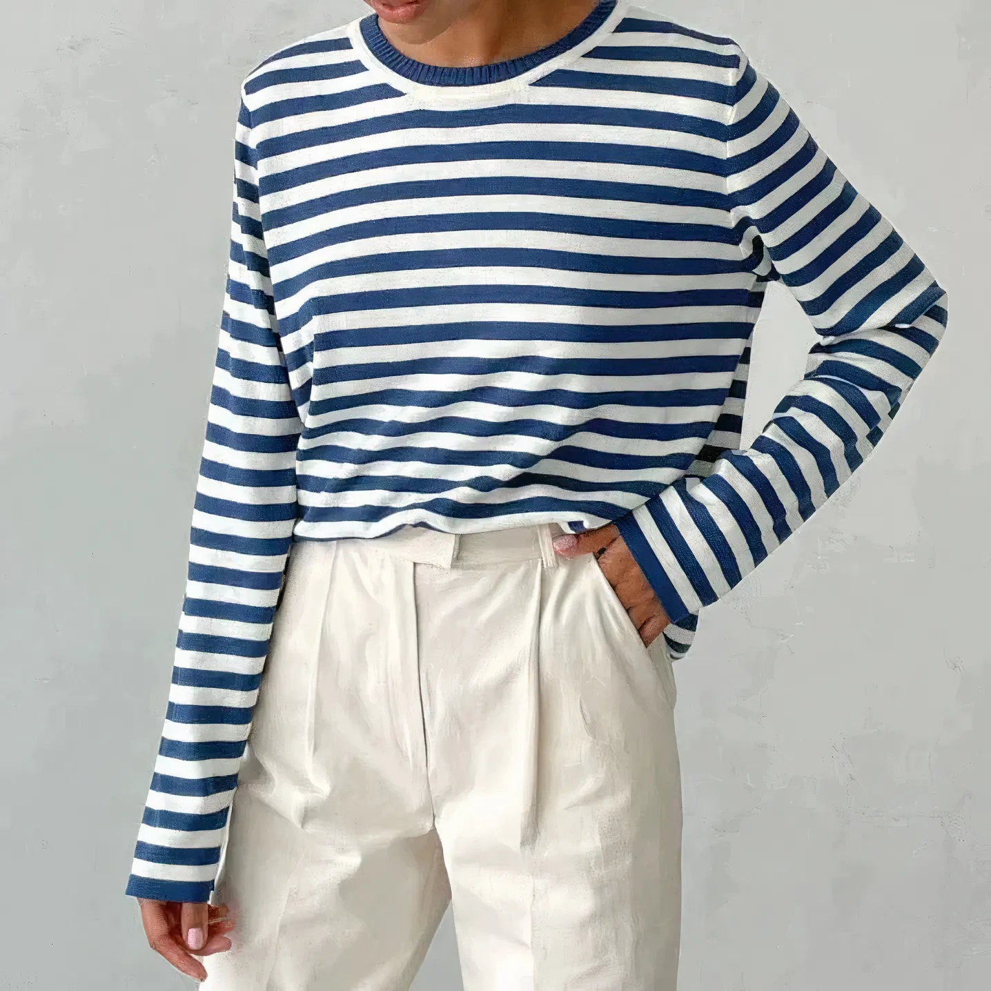 Eugenia® | Long Sleeve Knit Shirt