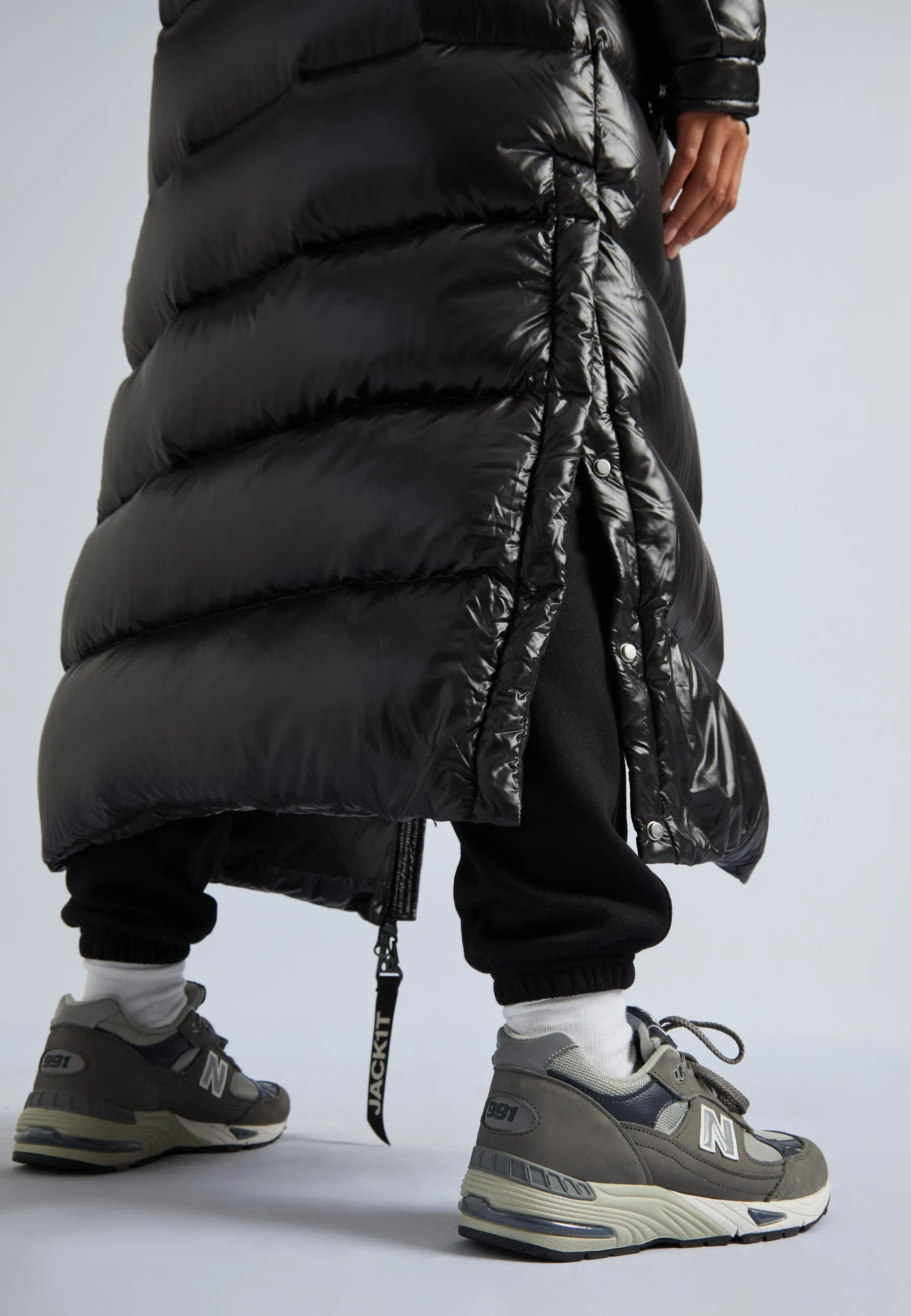 EZ Slick Puffer Hooded Ultra Long Jacket