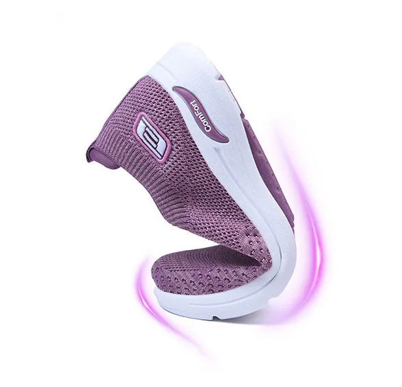 Fashionable and Breathable Knitted Slip-On Sneakers