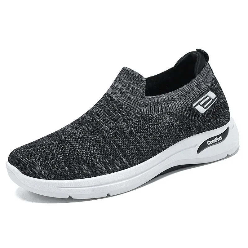 Fashionable and Breathable Knitted Slip-On Sneakers