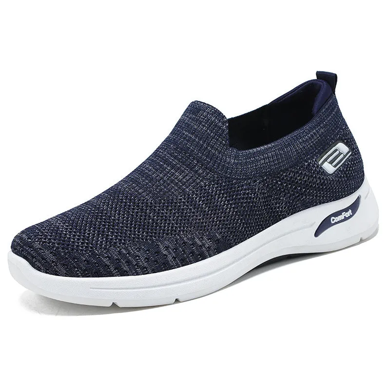 Fashionable and Breathable Knitted Slip-On Sneakers