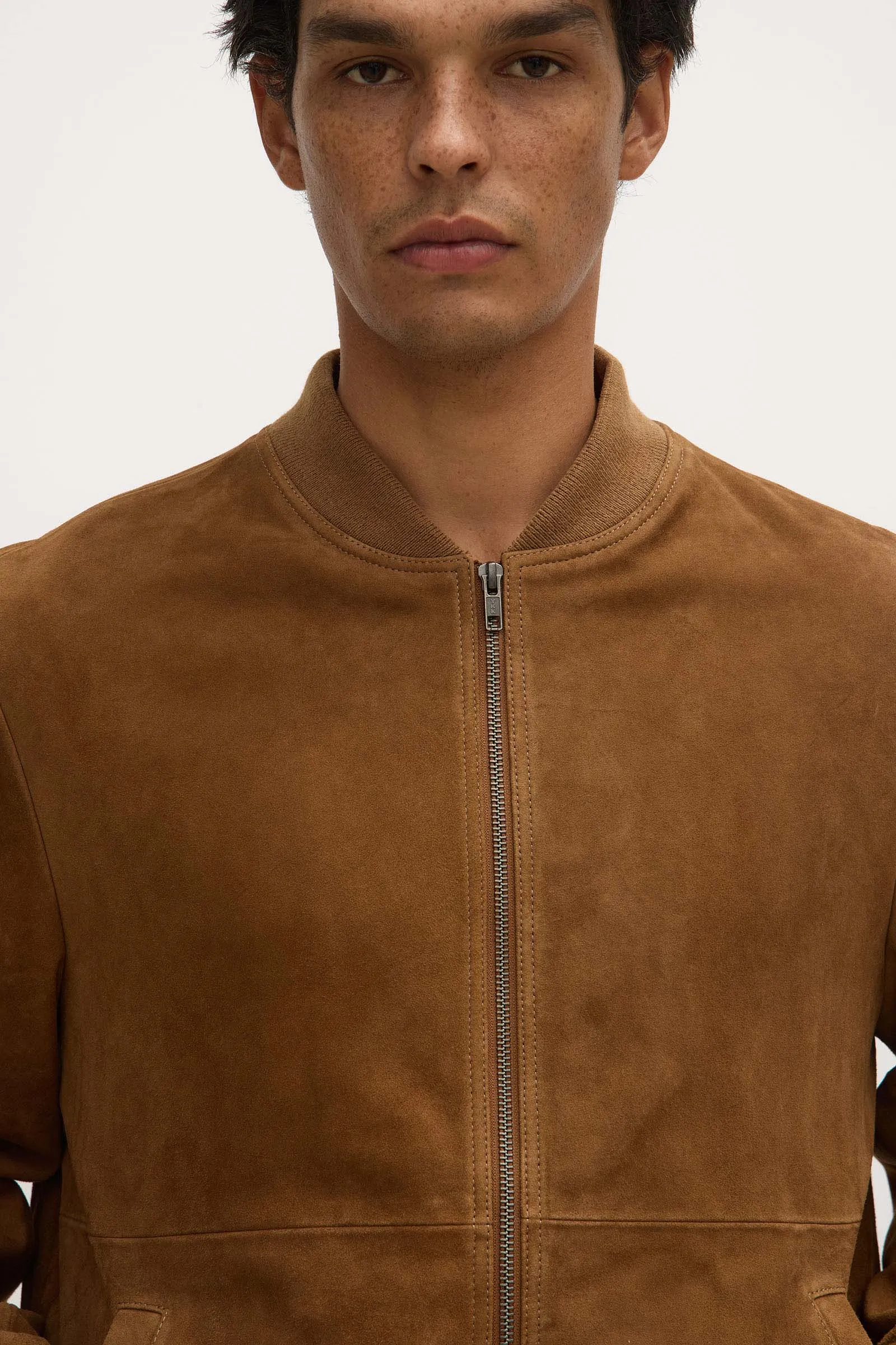 Finlay Suede Bomber Jacket