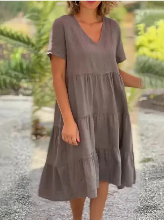 Fritha - Cool Breathable Comfort Woman's Midi Dress