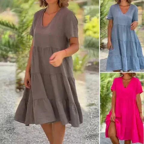 Fritha - Cool Breathable Comfort Woman's Midi Dress