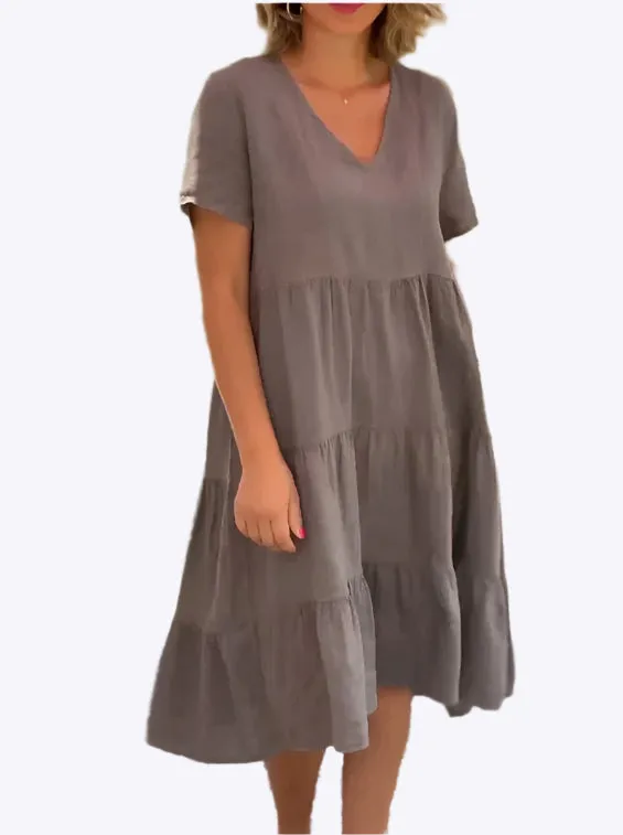 Fritha - Cool Breathable Comfort Woman's Midi Dress